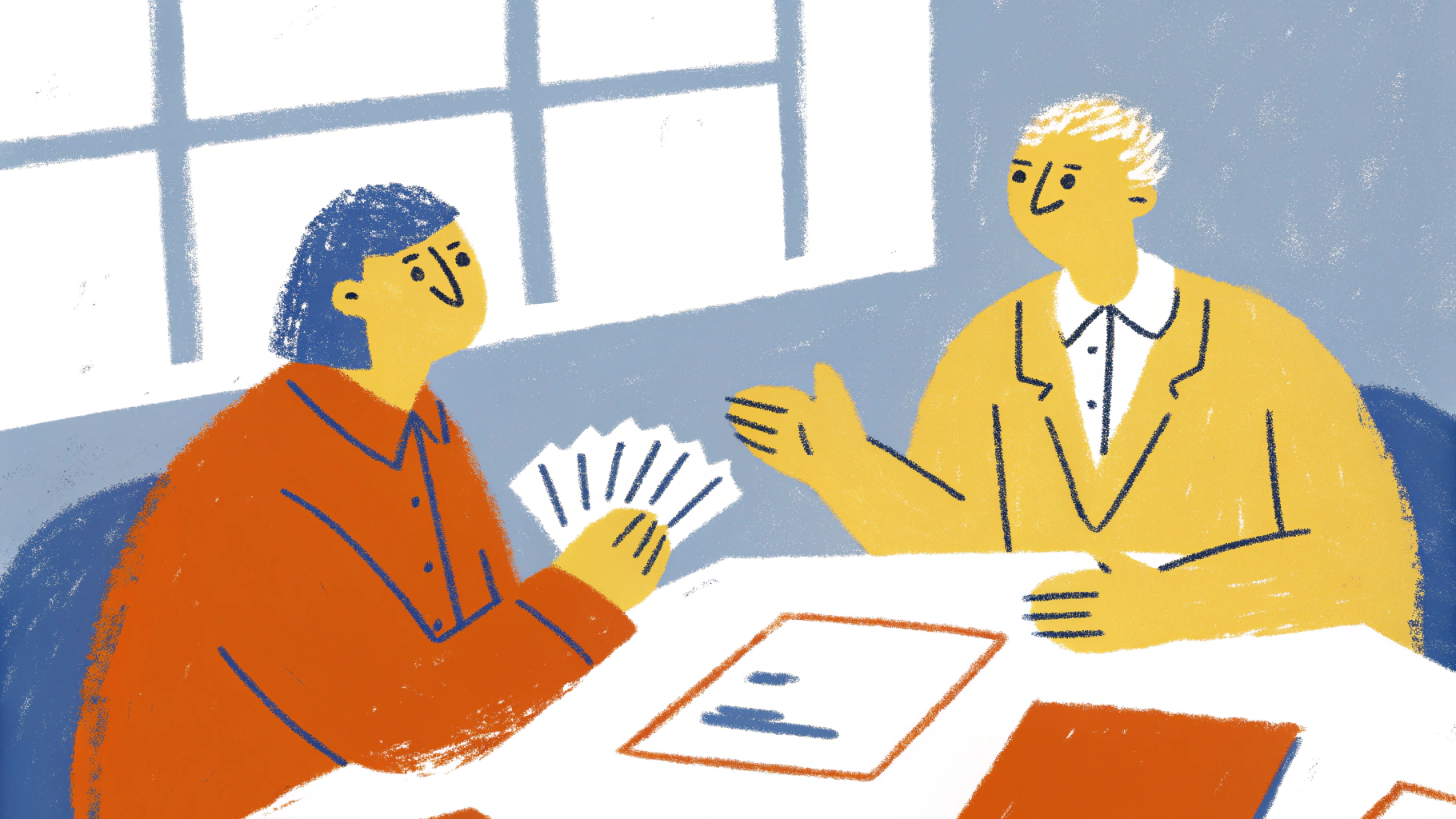 Couple having an honest conversation about finances and budget planning for their relationship