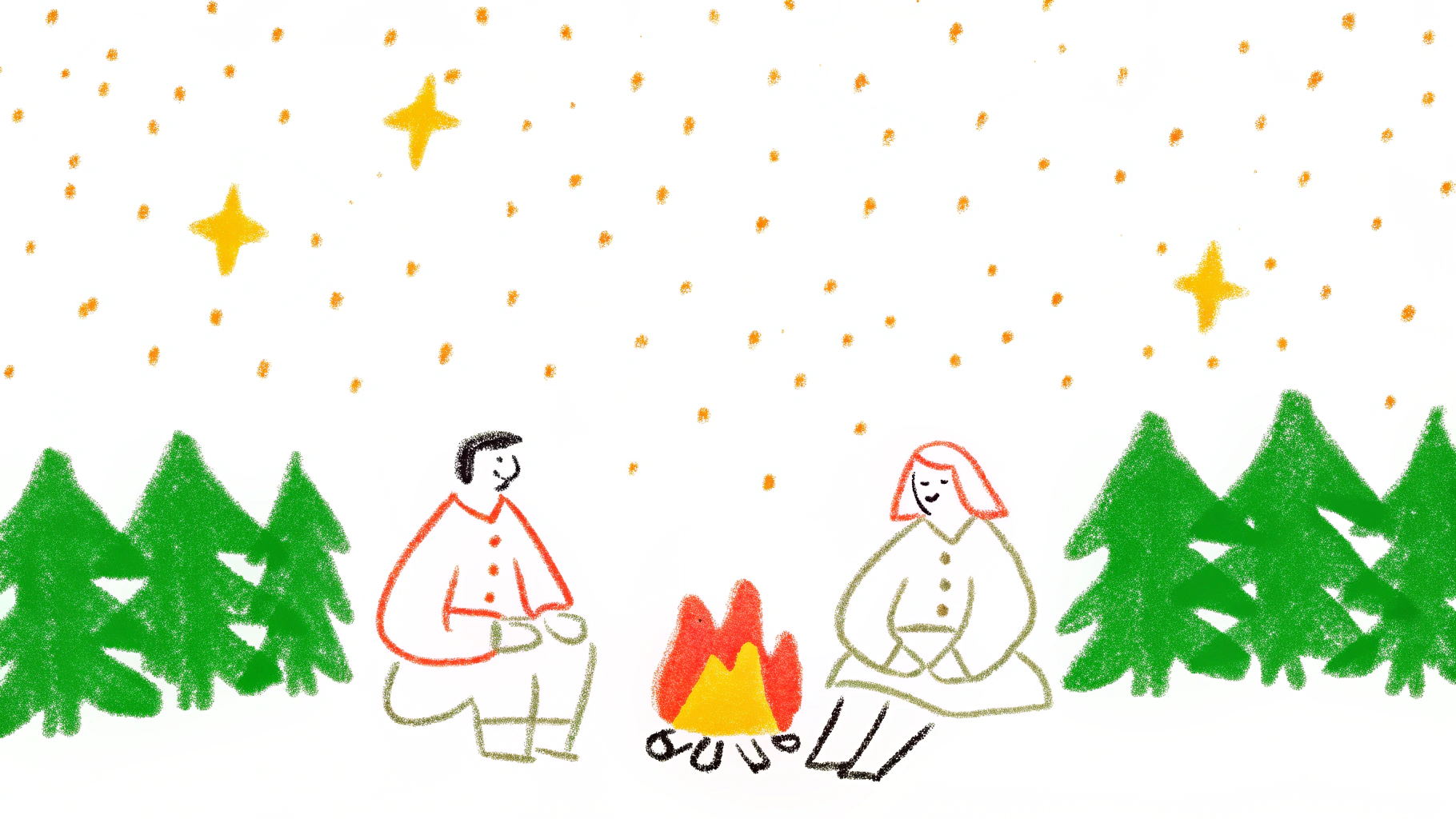 couple sharing stories about where they grew up and their backgrounds