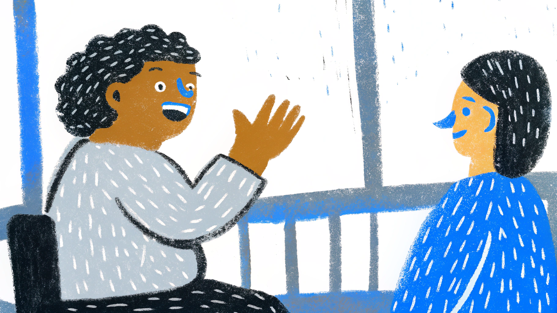 couple sharing their passions and interests with enthusiasm and excitement