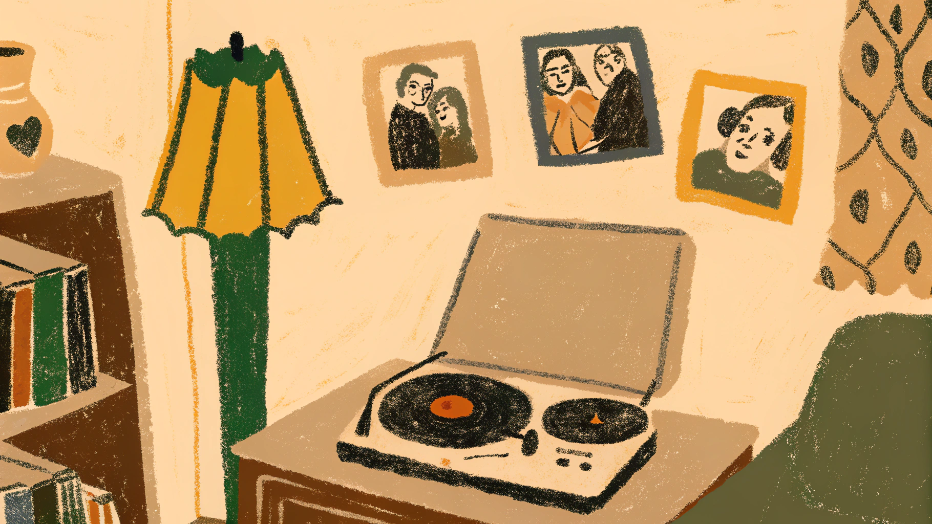 couple reminiscing about sweet nostalgic memories from early relationship days