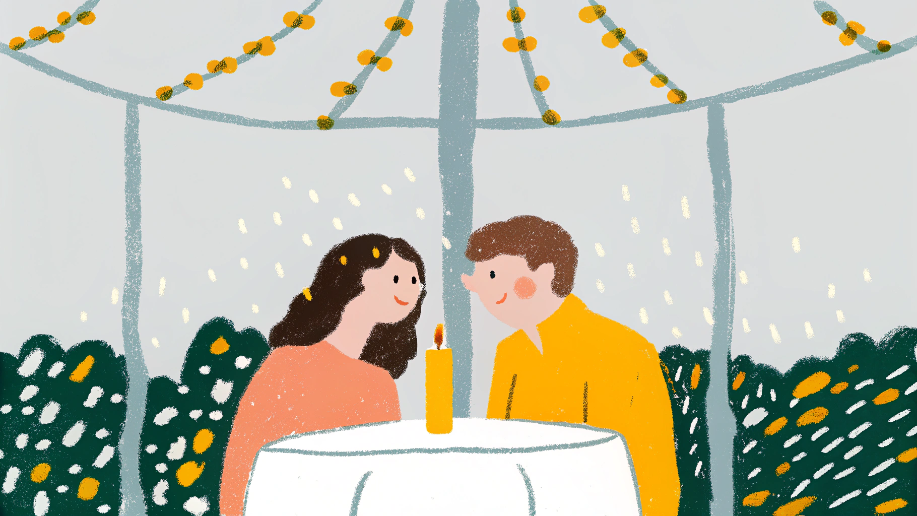 Couple on romantic date night enjoying connection and excitement together